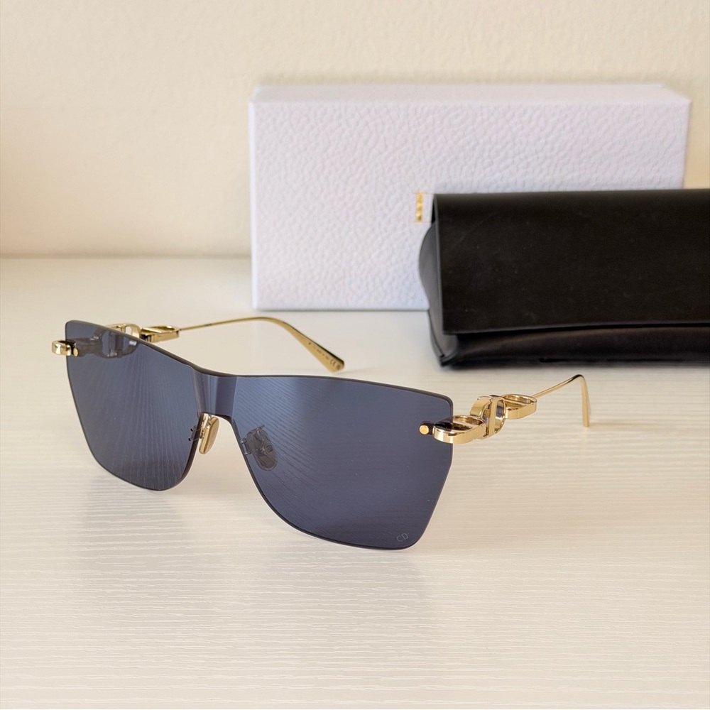 New! Dior CD Chain M3U B0B0 Sunglasses, Authentic - Picture 1 of 9